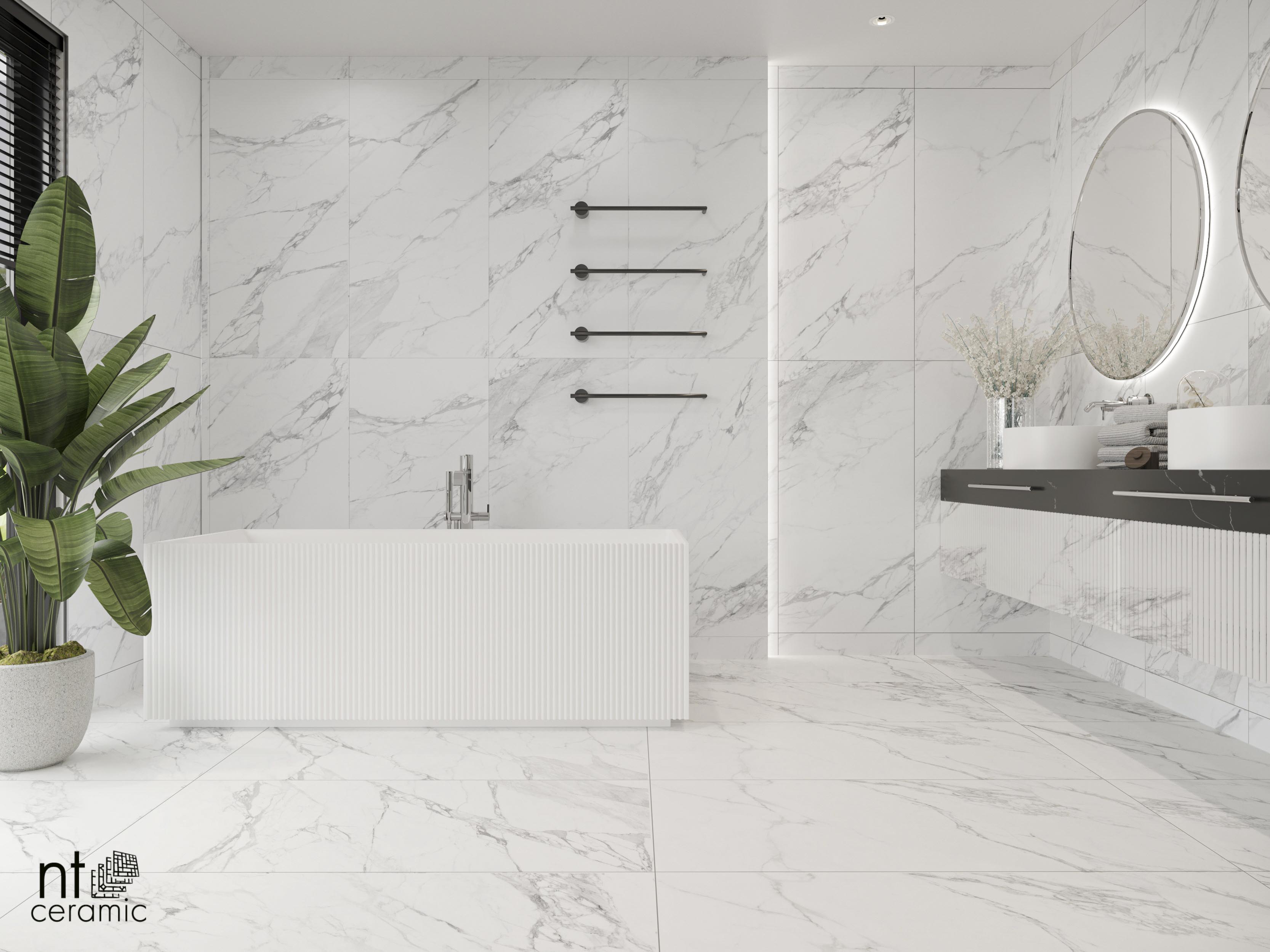 Керамогранит NTT99527С Artic statuario Carving 60x120