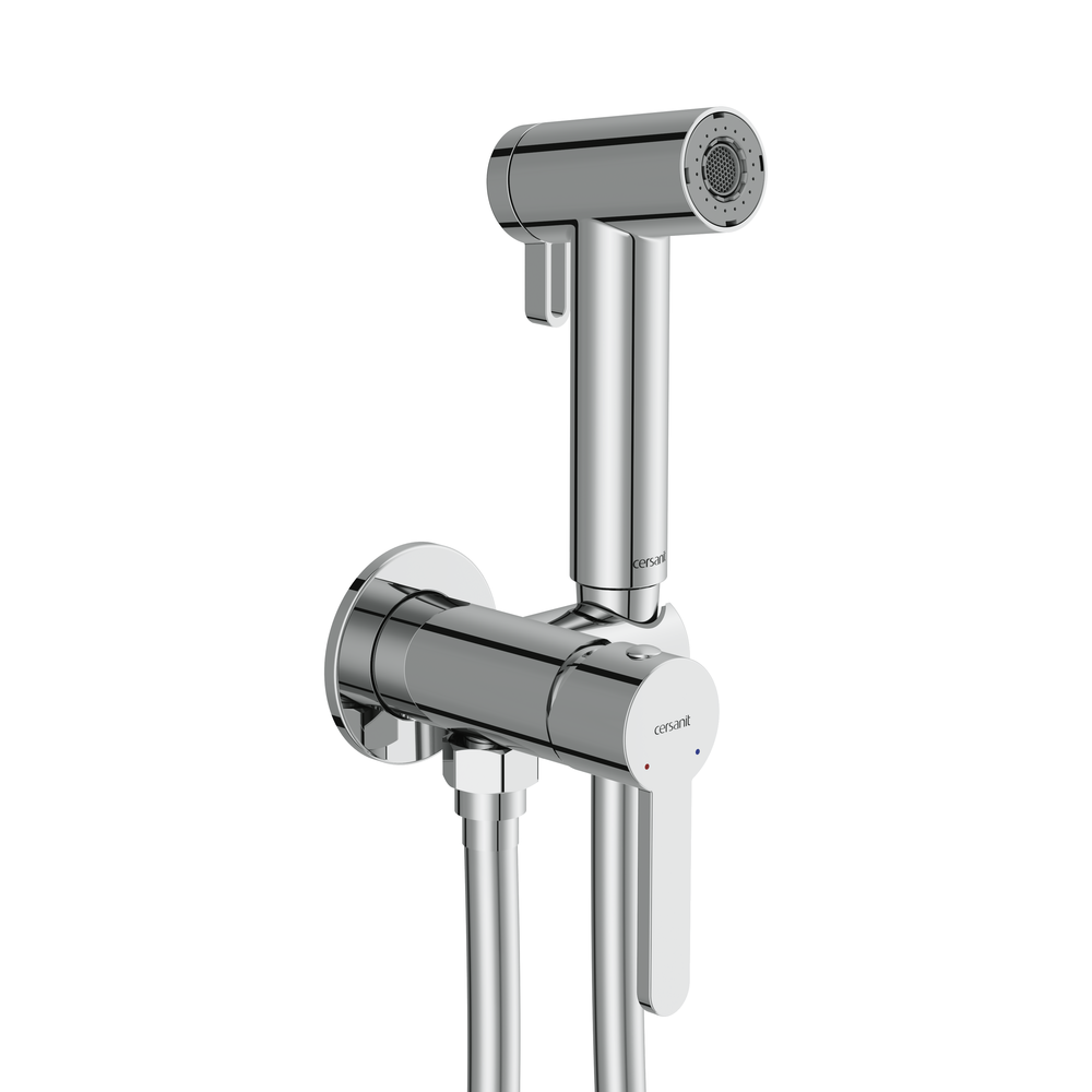 Смеситель с гигиеническим душем OLIVA хром