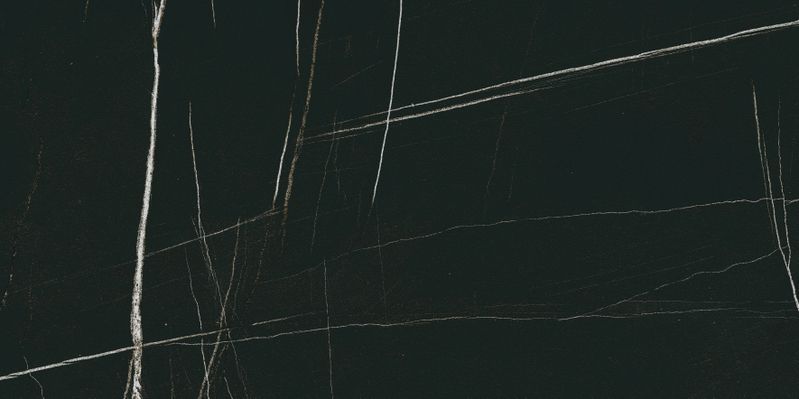 Керамогранит Meissen Keramik Desert Wind полированный черный ректификат 59,8x119,8 A16747