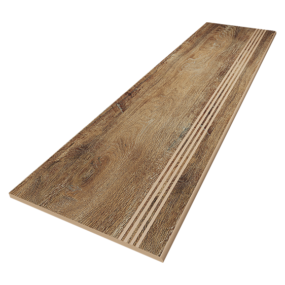 Ступени Brigantina BG 01 30x120x1 неполированные Коричневый (Estima Ceramica)