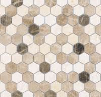 Шестиугольная мозаика Pietra Mix 1 MAT hex 18x30x6 (Caramelle Mosaic)