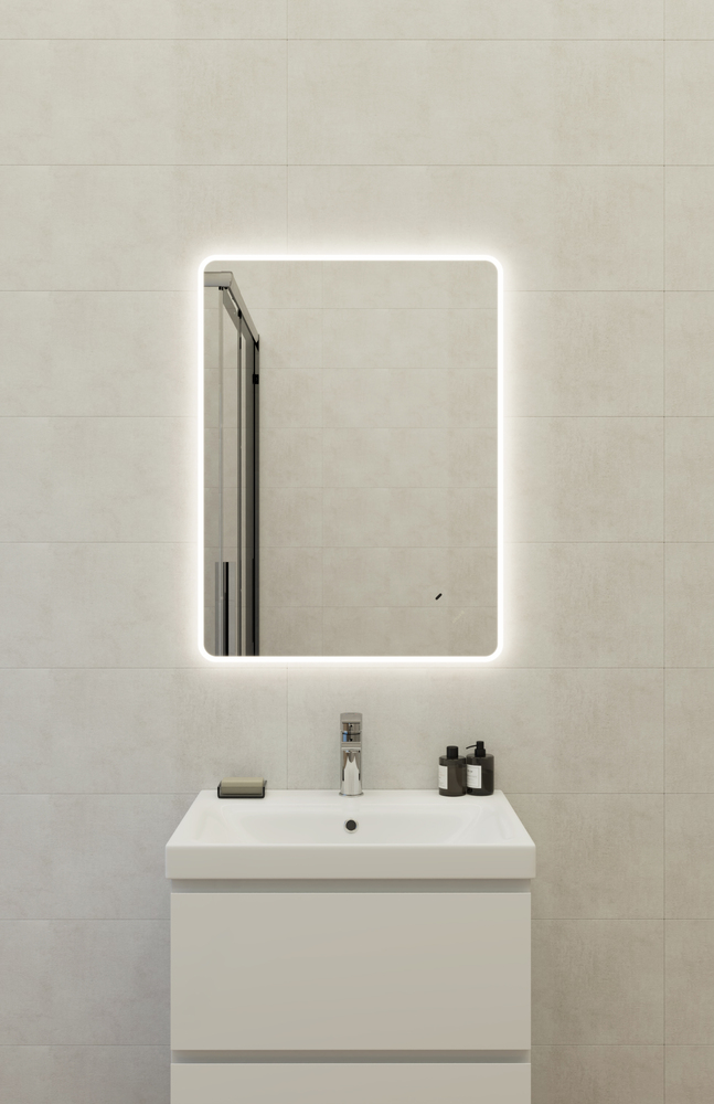 Зеркало ECLIPSE Fusion 60x80 с подсветкой прямоугольное