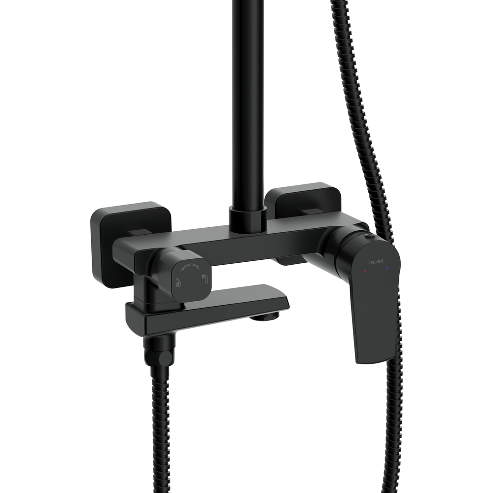 Душевая система CITY черный