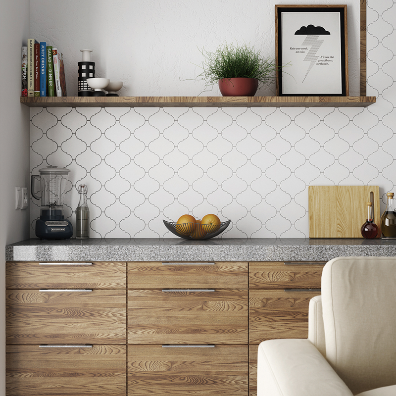 Плитка керамическая настенная 21932 SCALE ALHAMBRA White 12х12 см (Equipe Ceramicas)