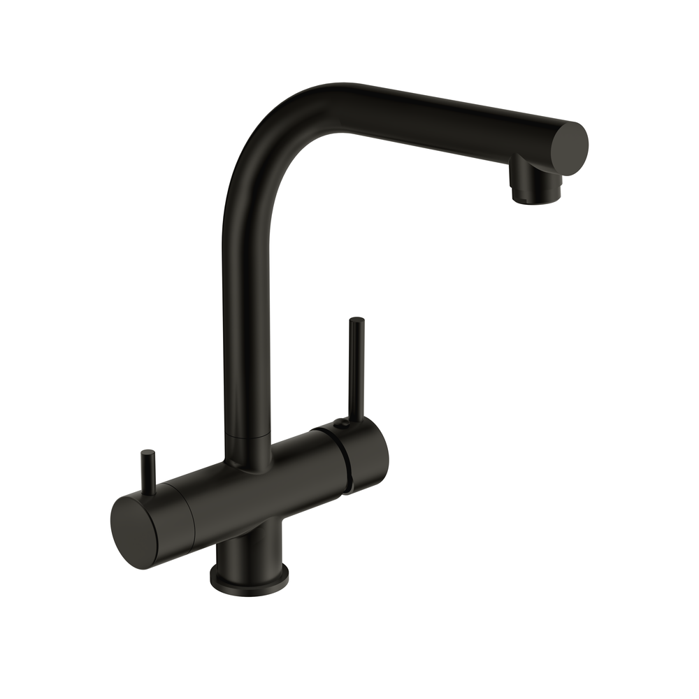 Смеситель для кухни CREA однорычажный с подключением фильтра черный