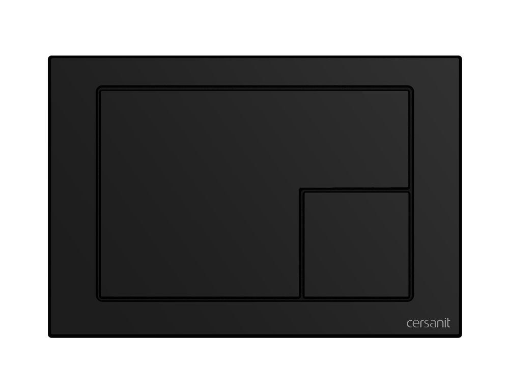 Кнопка CORNER пластик черный матовый (Cersanit)