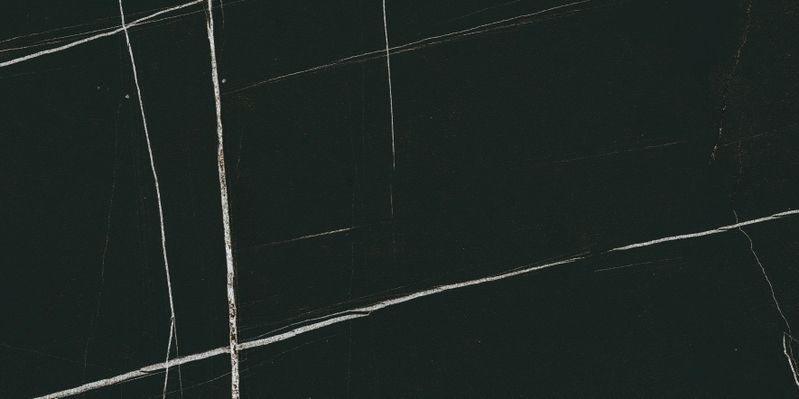 Керамогранит Meissen Keramik Desert Wind полированный черный ректификат 59,8x119,8 A16747