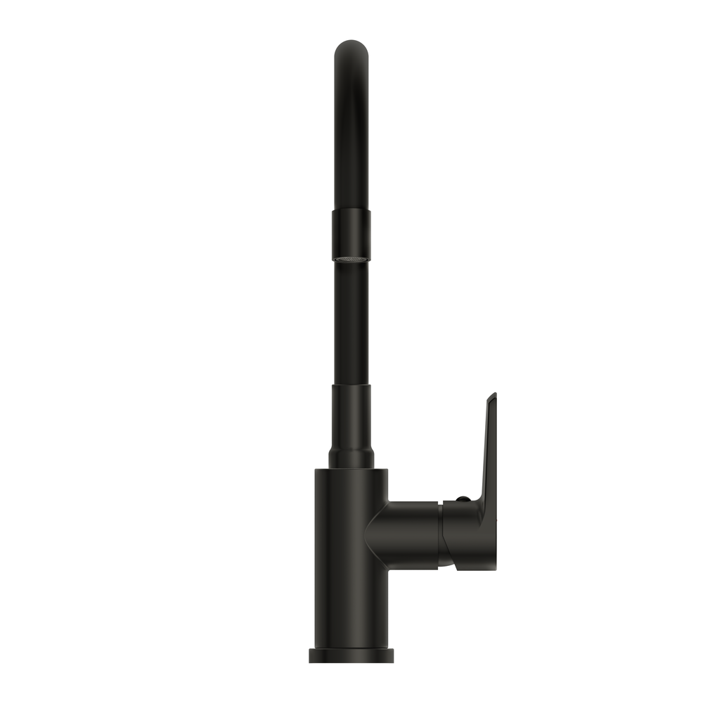 Смеситель для кухни MODUO с гибким изливом черный