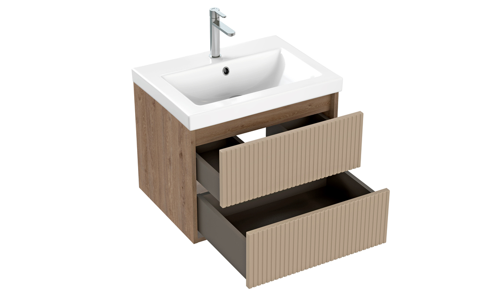 Тумба CLASSIC RIBBLE 60 бежевый (Cersanit)