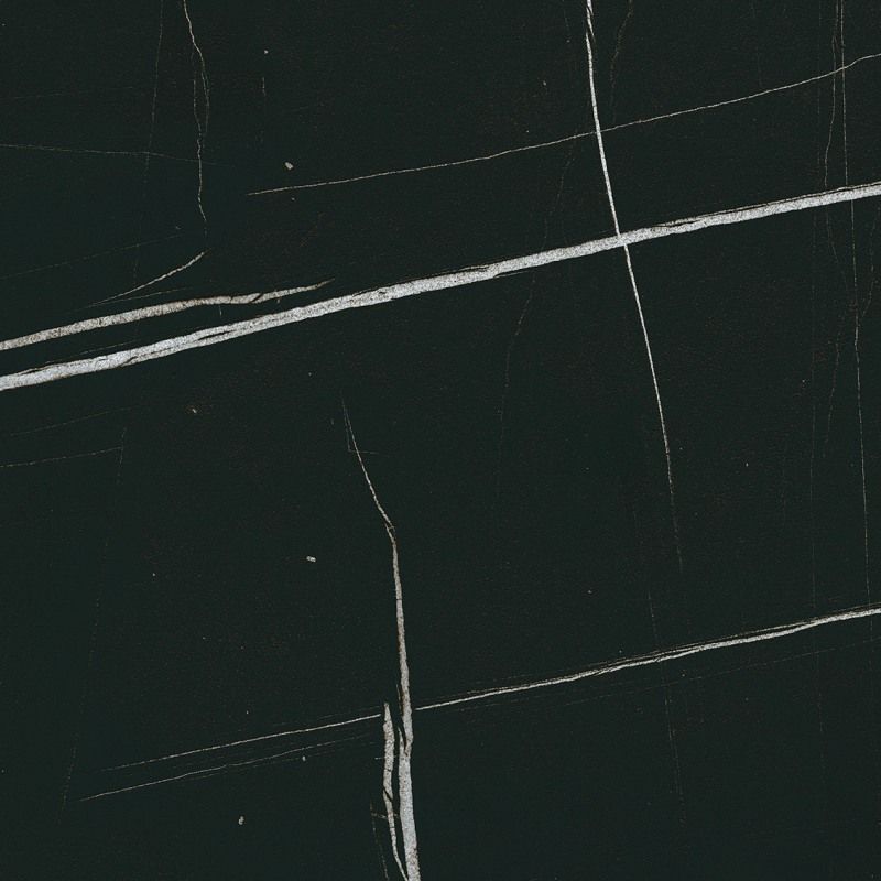 Керамогранит Meissen Keramik Desert Wind полированный черный ректификат 79,8x79,8 A16465