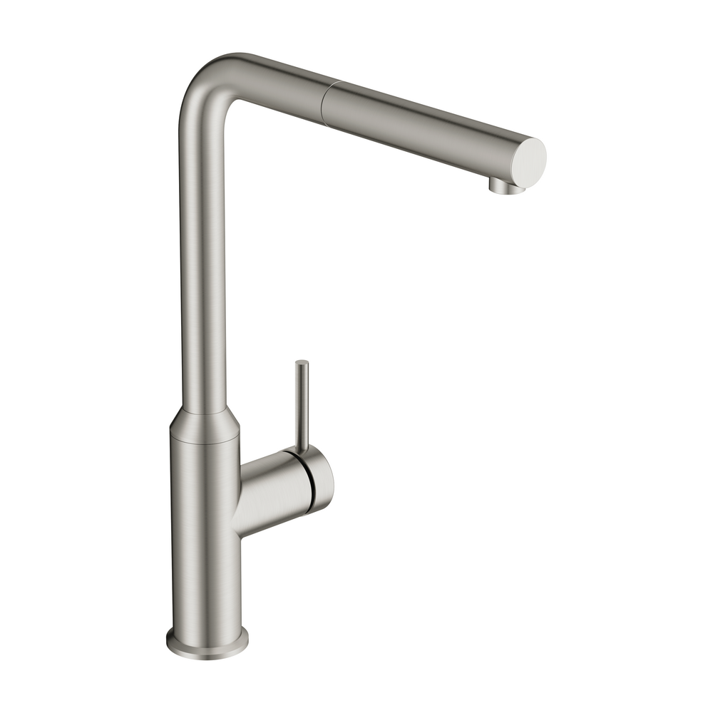 Смеситель для кухни FLAVIS с выдвижным изливом сатин