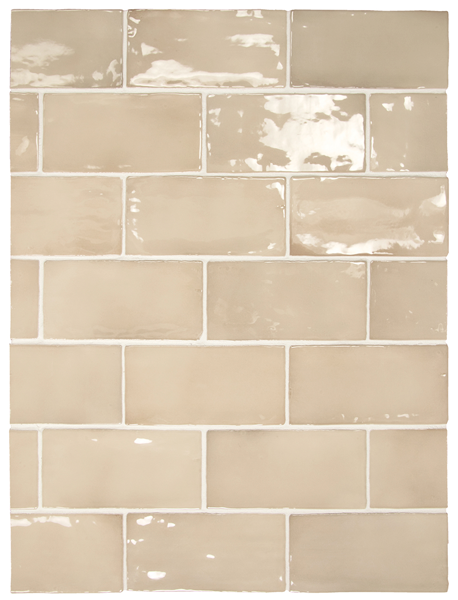 Испанская плитка кабанчик Equipe Manacor Плитка керамическая настенная 26903 MANACOR Beige Argile 7,5х15 см