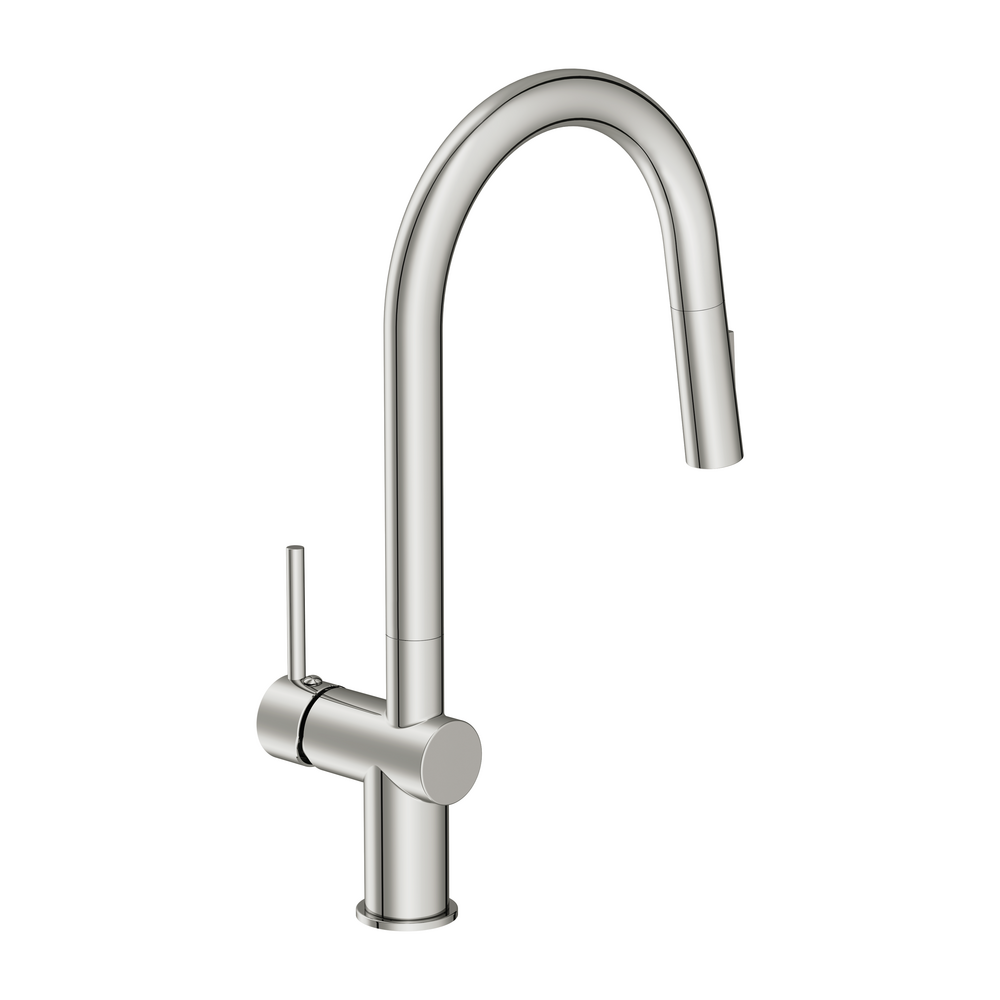 Смеситель для кухни BRASKO с выдвижным изливом хром