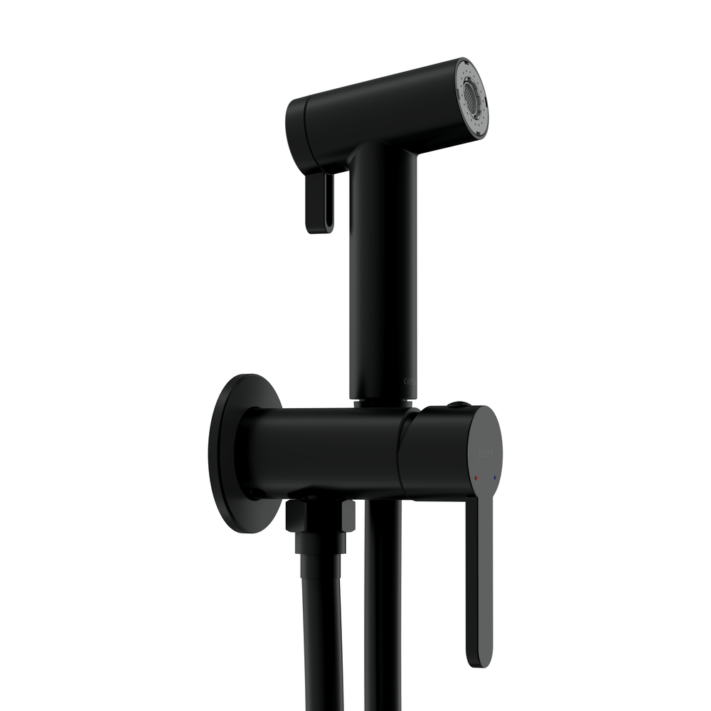 Смеситель с гигиеническим душем OLIVA черный