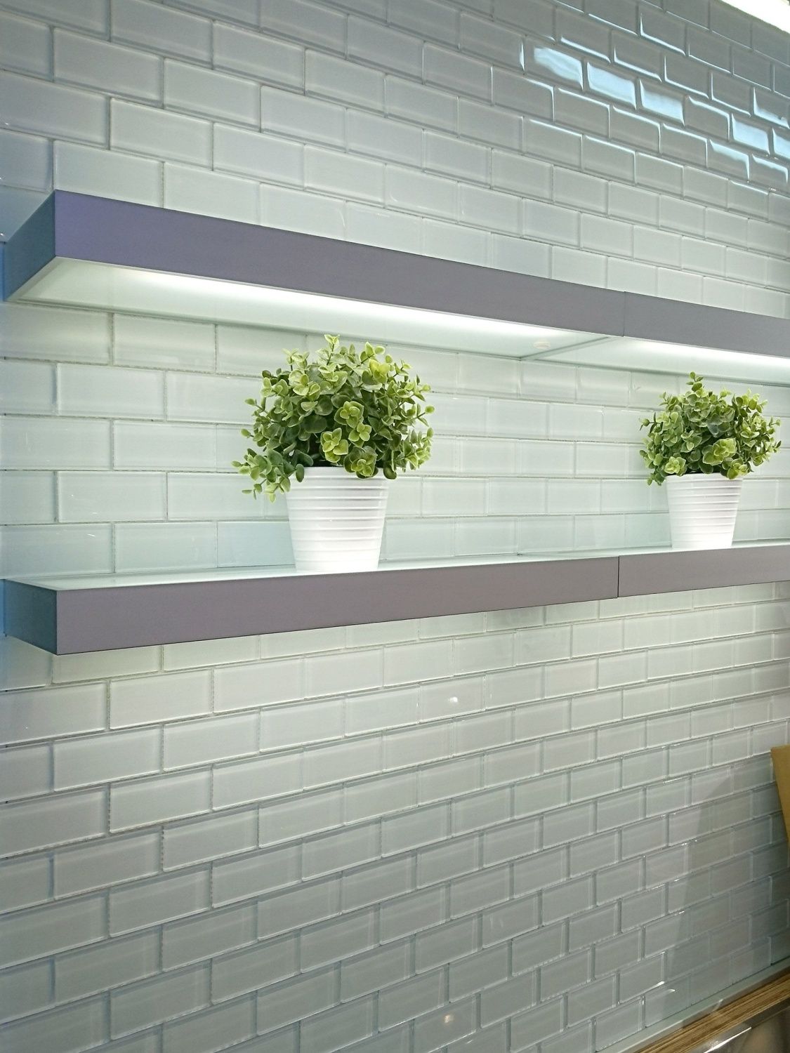 Стеклянная мозаика Impressioni Mattoni Bianchi 50x100 (Caramelle Mosaic), кирпичики 5х10 см