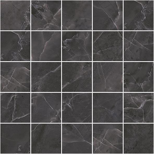 Olimpus Декор мозаичный чёрный MM34038 25х25