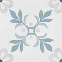 Гранит керамический 36518 SIROCCO BLUE GARDEN 22,3х22,3х0,9 см