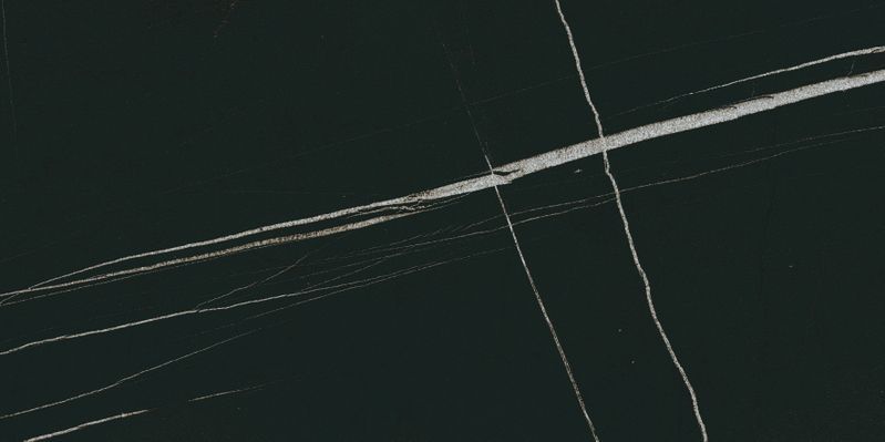 Керамогранит Meissen Keramik Desert Wind полированный черный ректификат 59,8x119,8 A16747