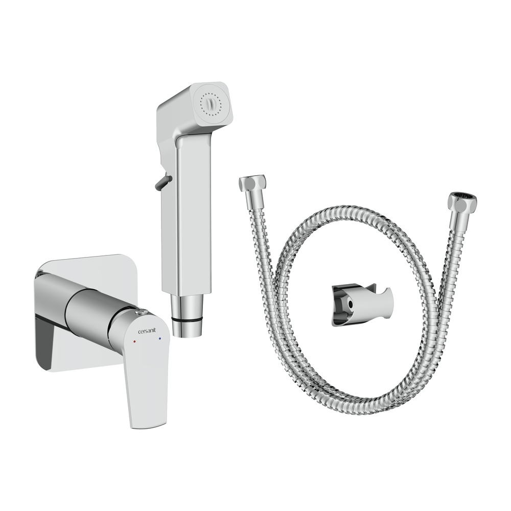 Смеситель с гигиеническим душем CITY хром