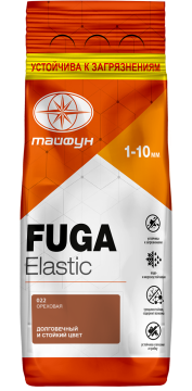 Фуга "Тайфун Elastic" ореховая, №022, меш. 2кг