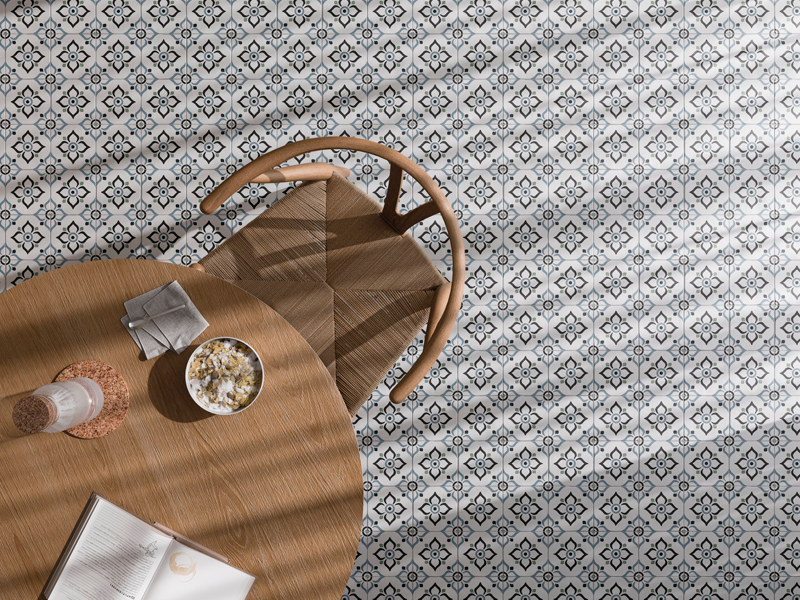 Гранит керамический 31086 TANGER Blue Garden 12,3x12,3 см