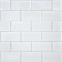 Стеклянная мозаика Impressioni Mattoni Bianchi 50x100 (Caramelle Mosaic), кирпичики 5х10 см