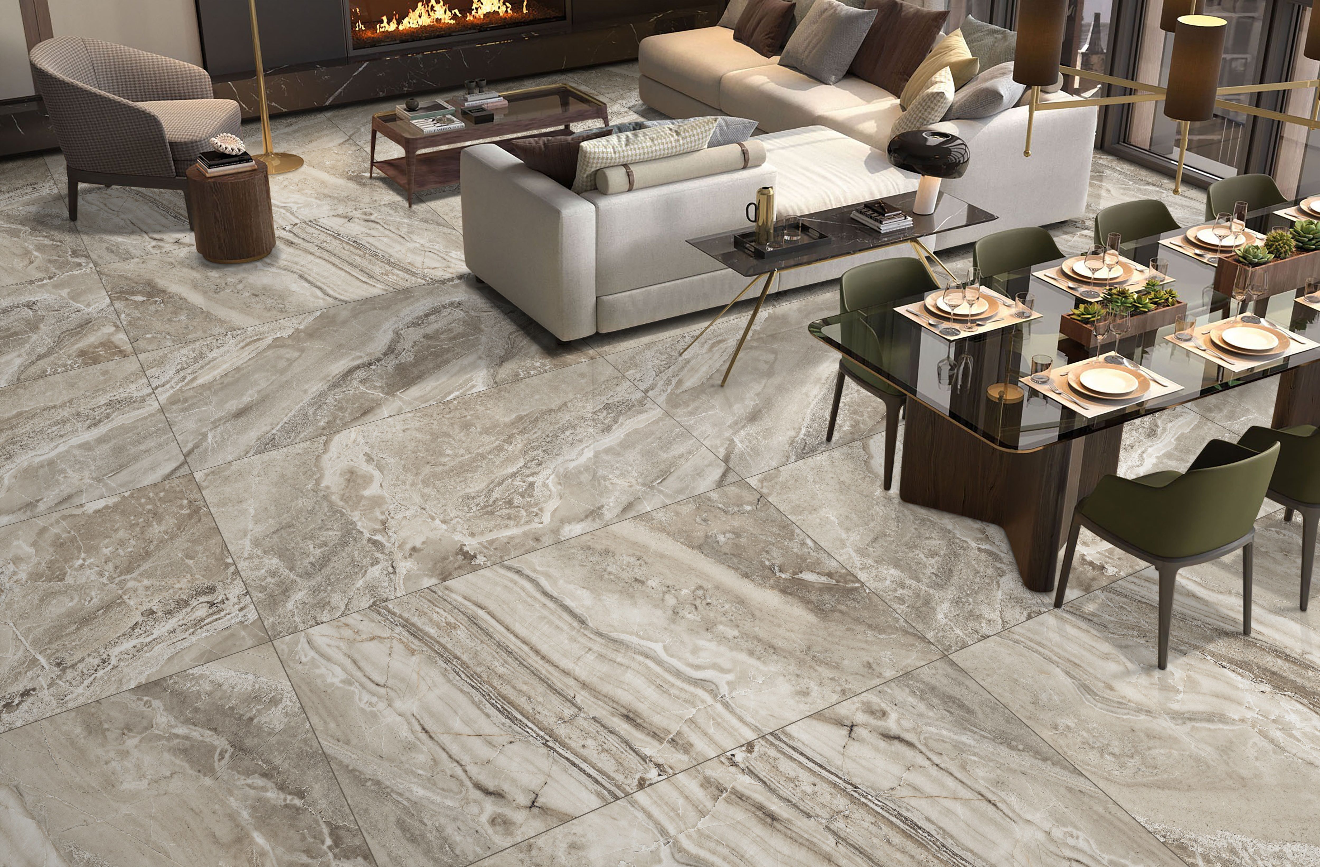 CR218 Керамогранит Remate Crema 60*120см carving 1,44м2