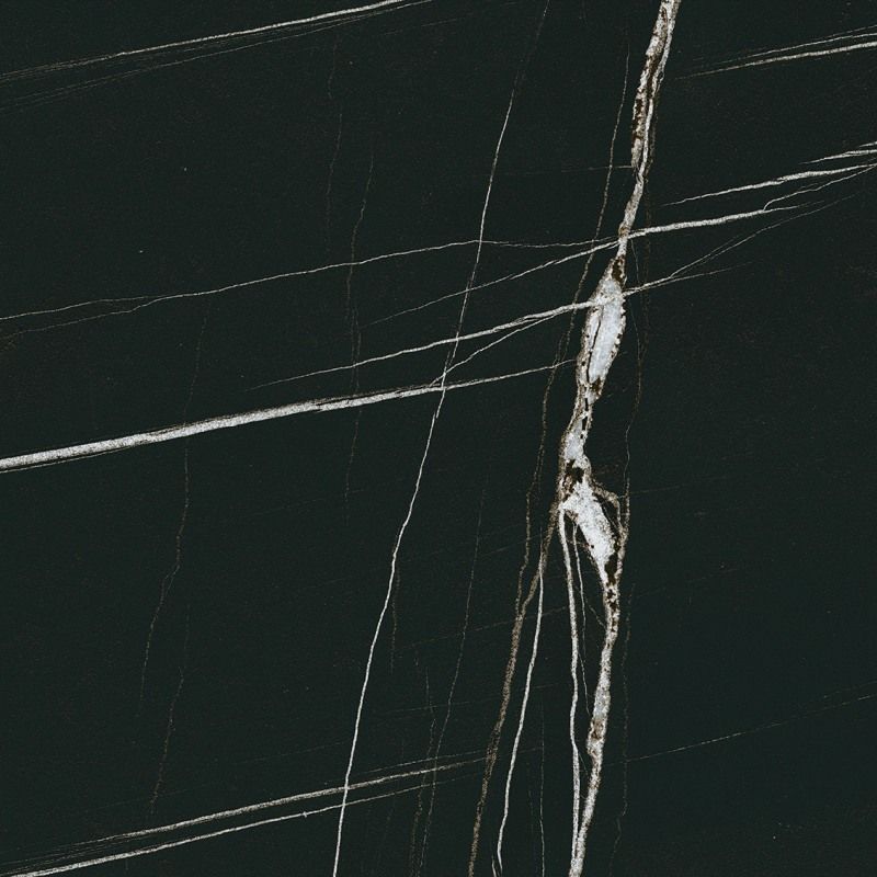 Керамогранит Meissen Keramik Desert Wind полированный черный ректификат 79,8x79,8 A16465