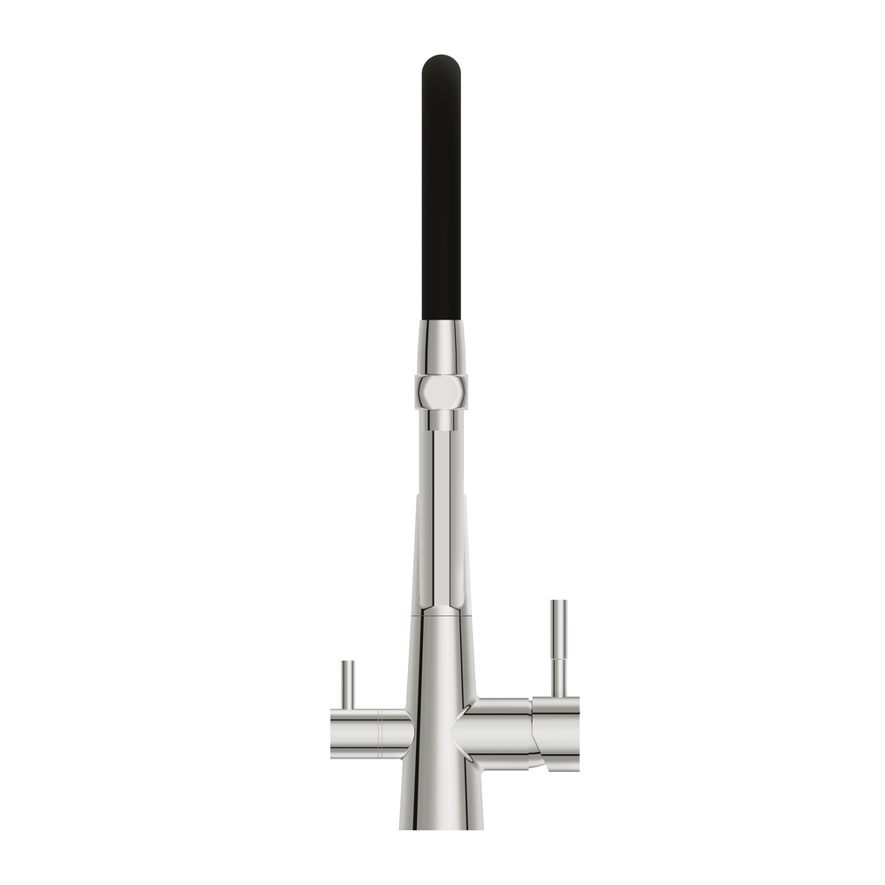 Смеситель для кухни VIVO однорычажный с подключением фильтра с гибким изливом хром