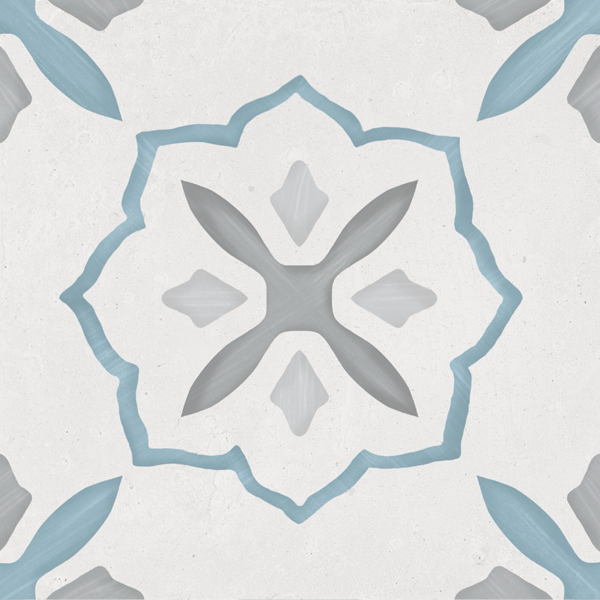 Гранит керамический 36154 SIROCCO BLUE CROSS 22,3х22,3х0,9 см