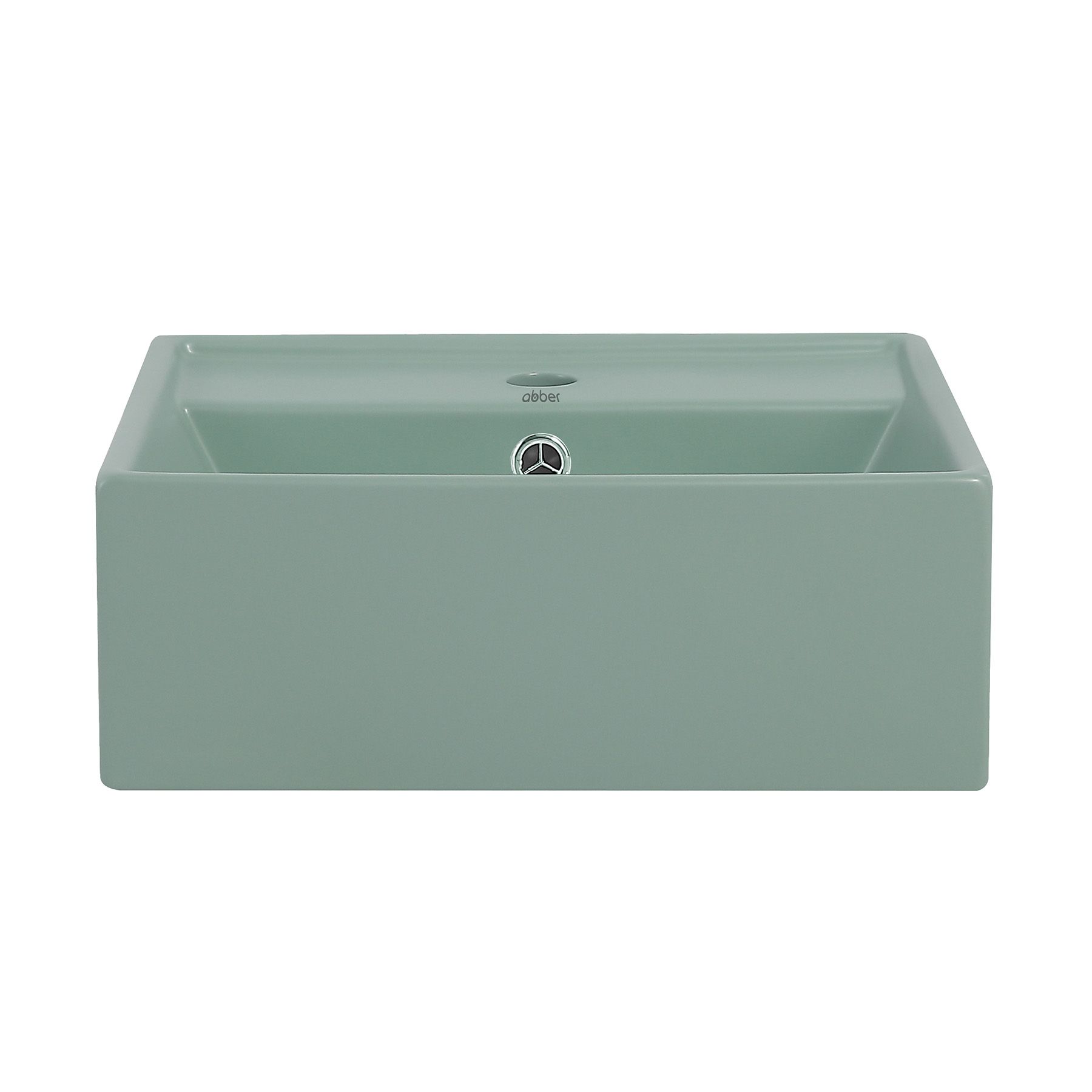 Раковина накладная ABBER Rechteck AC2208MCG светло-зеленая матовая