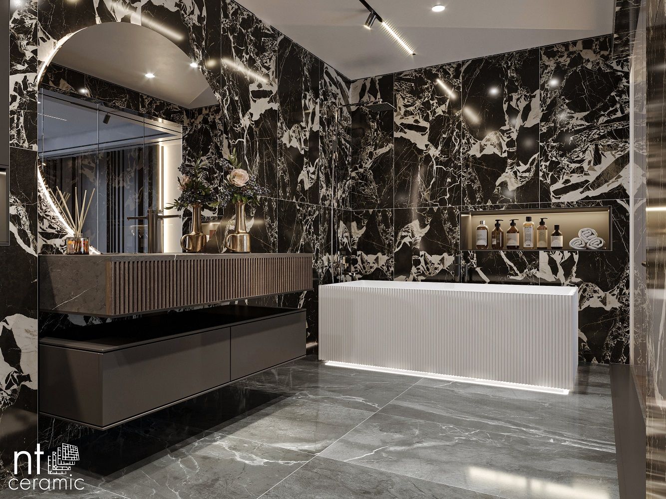 Керамогранит NS612NTT9028L Portoro Black 60x120