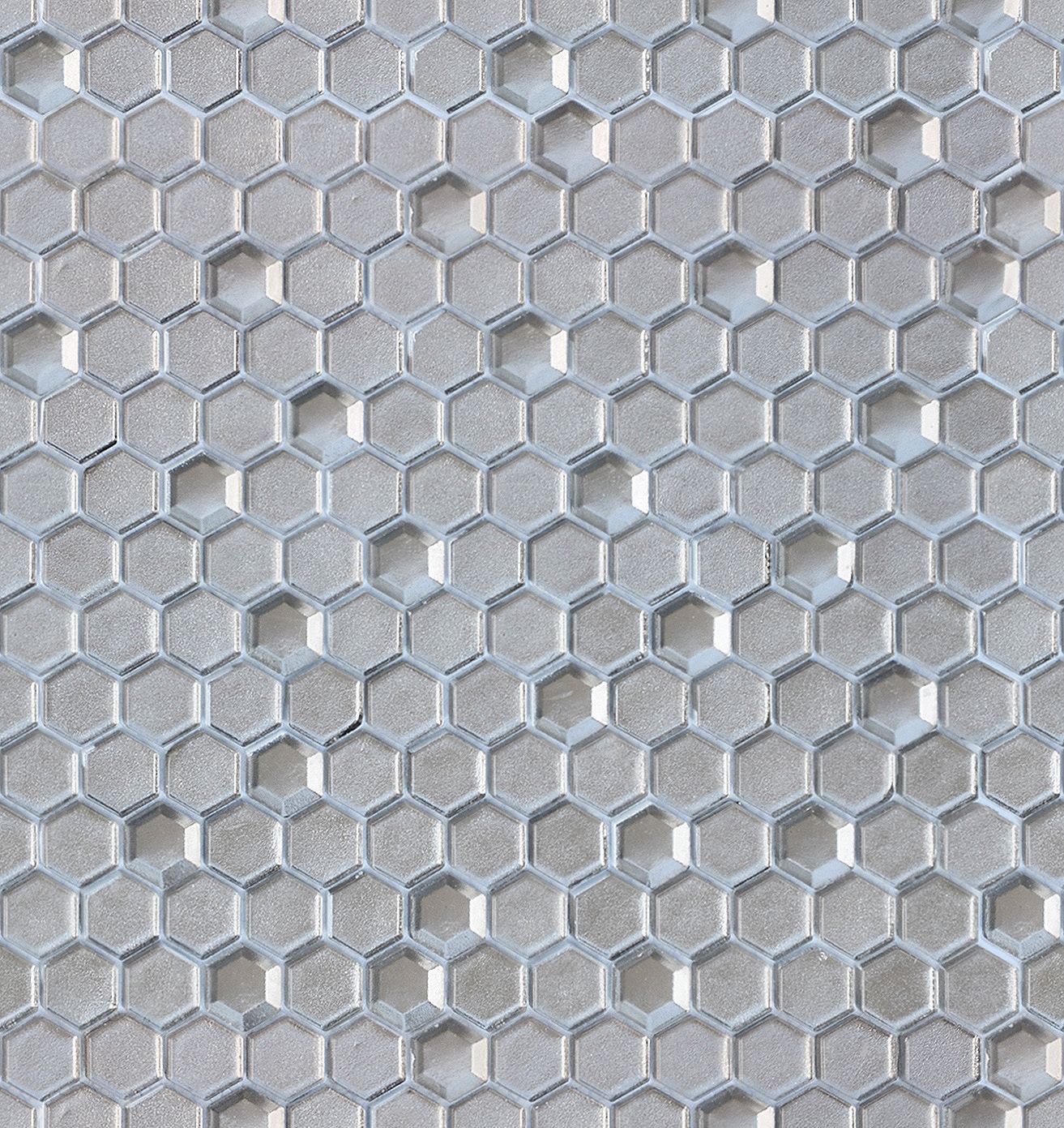 Мозаика Argento grani hexagon 13x23x6 (Caramelle Mosaic)
