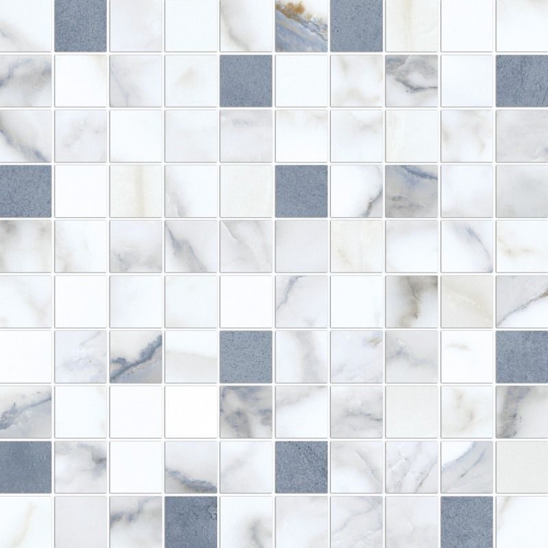 Мозаика на сетке универсальная Meissen Keramik Flow многоцветный 28,8x28,8 A16923