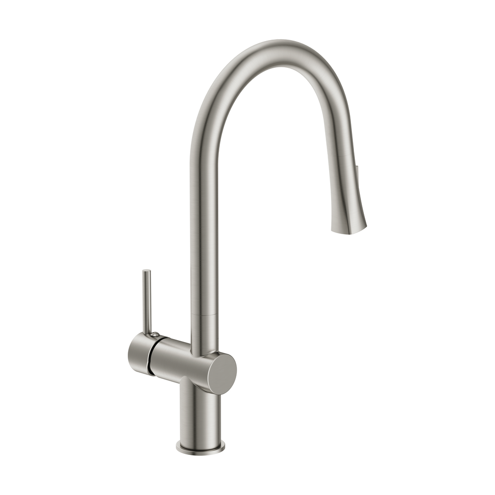 Смеситель для кухни MELAR с выдвижным изливом сатин