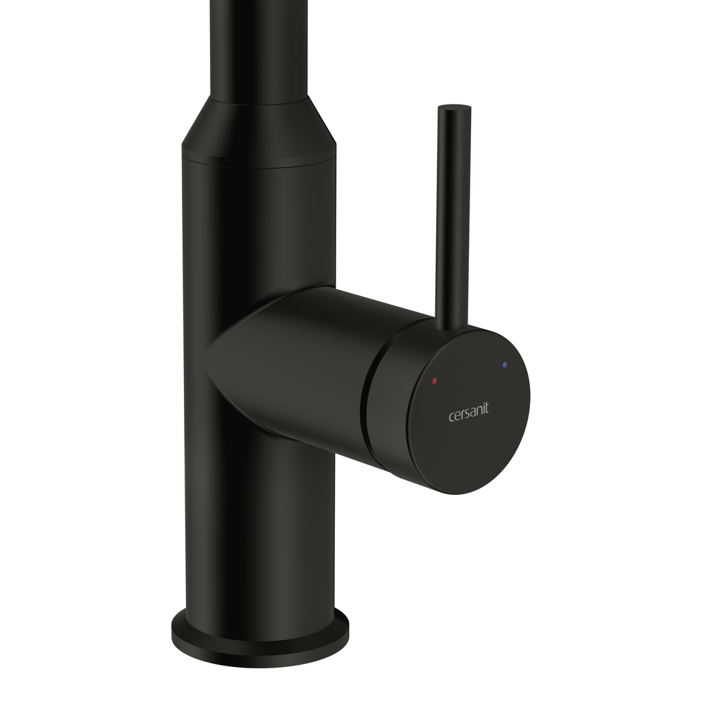 Смеситель для кухни FLAVIS с выдвижным изливом черный