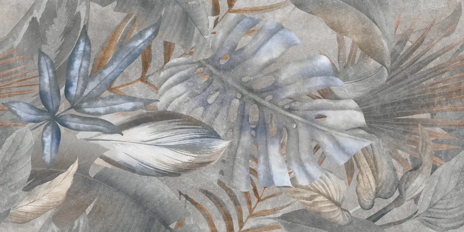 Керамогранит D120240G Bahamas Floristry Dark матовый граниль 600x1200x9.5 New Trend