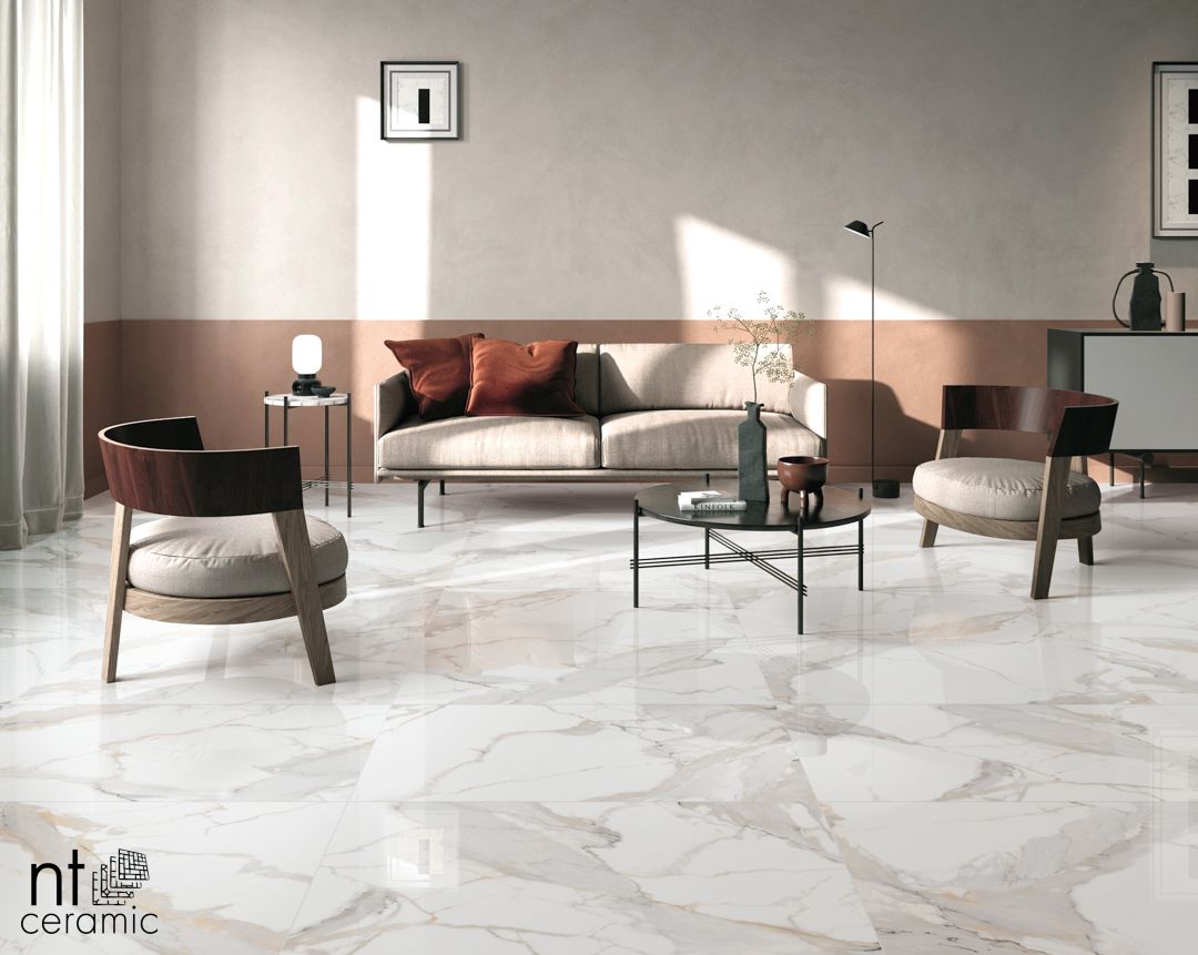 Керамогранит NTT9121P Calacatta Light Grey 60x120