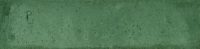 Настенная плитка Nice Ker London green 7.5x30 зеленая глянцевая / рельефная моноколор