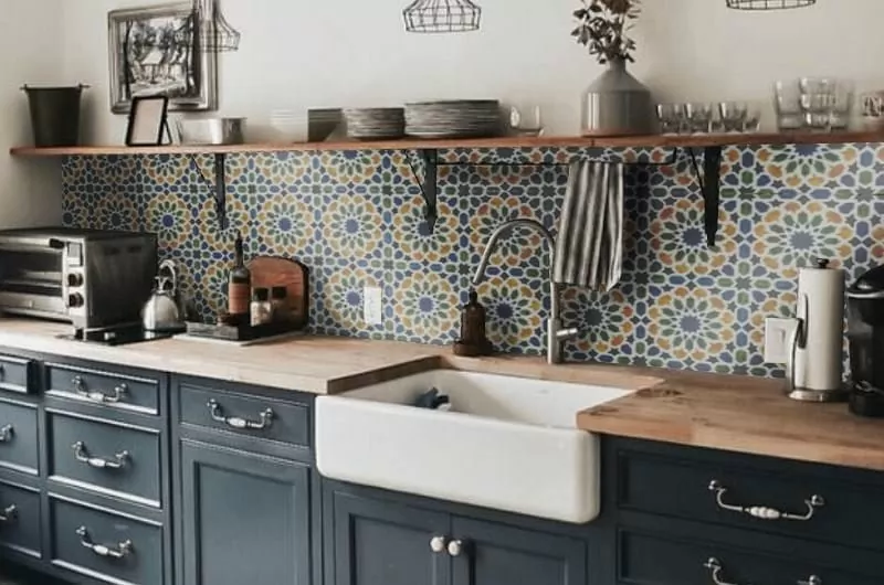 Плитка Poole Black Pre-cut Satin 45х45