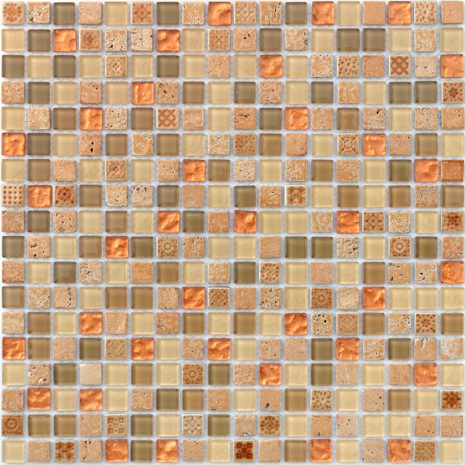 Мозаика Naturelle Cozumel 15x15x4 (ПУ) (Caramelle Mosaic)