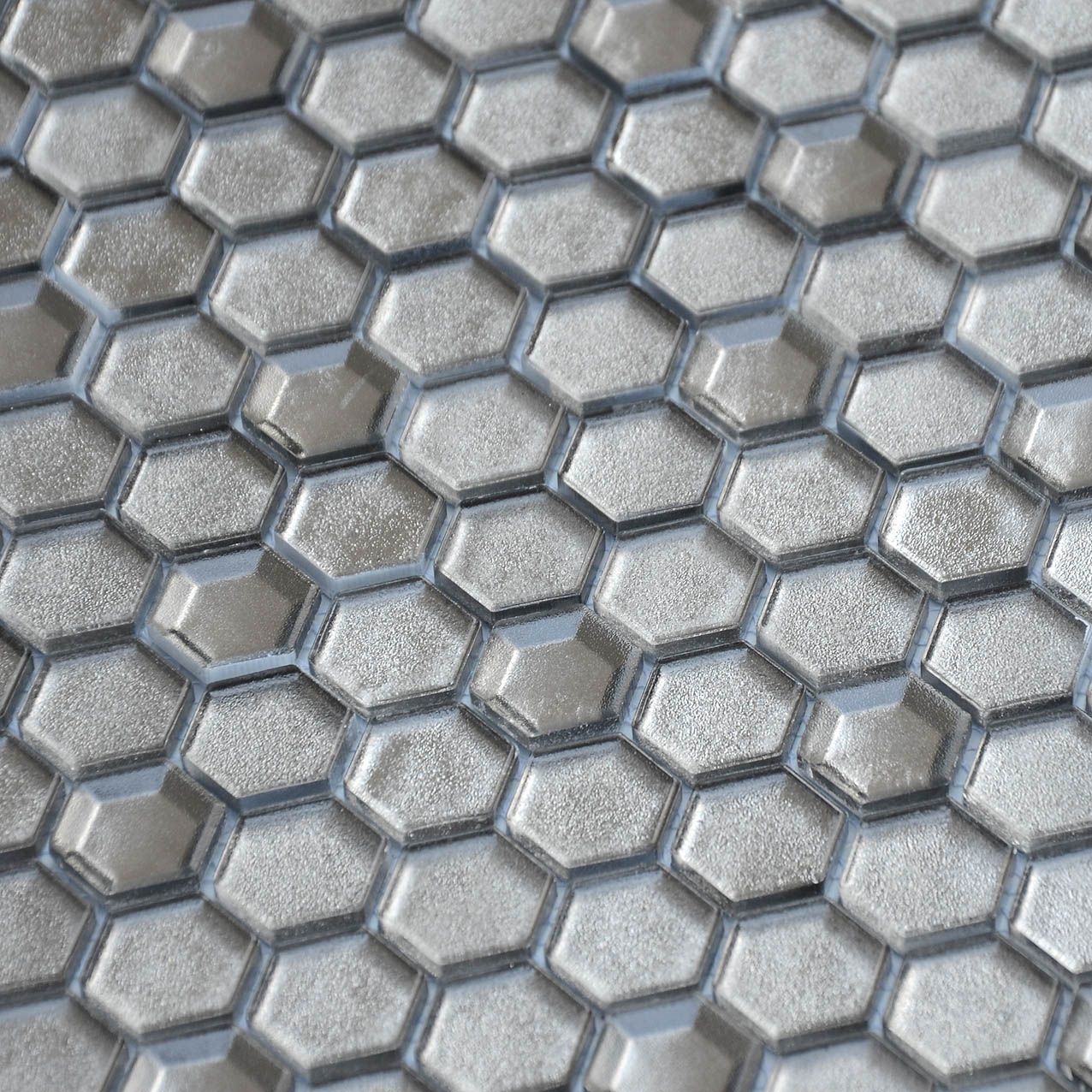 Мозаика Argento grani hexagon 13x23x6 (Caramelle Mosaic)
