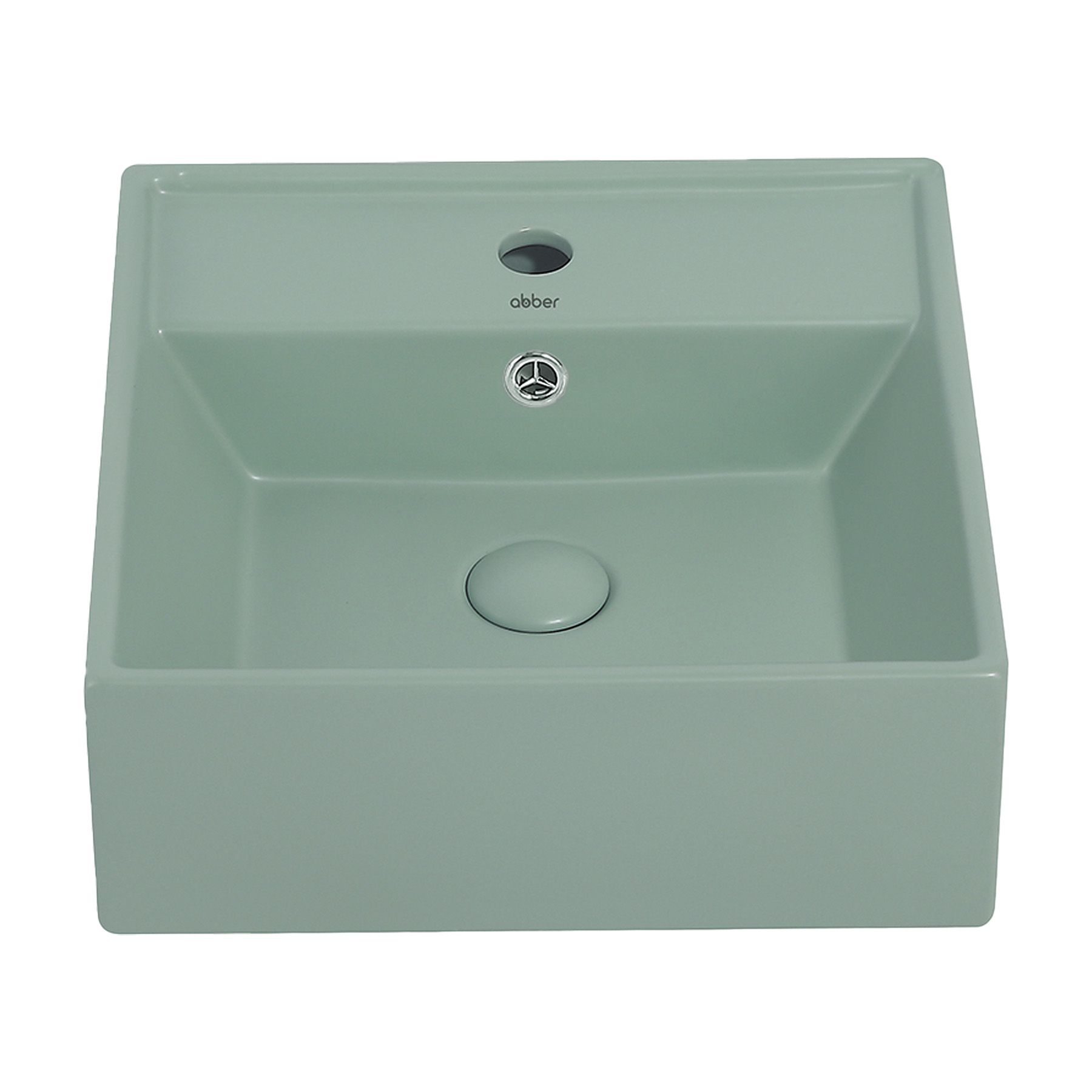 Раковина накладная ABBER Rechteck AC2208MCG светло-зеленая матовая