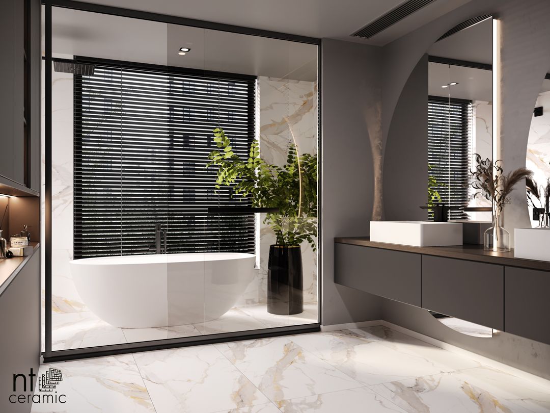 Керамогранит NTT9120M Calacatta Light Grey Mat 60x120