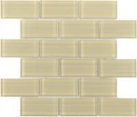 Стеклянная мозаика Impressioni Mattoni Crema 50x100 (Caramelle Mosaic), кирпичики 5х10 см