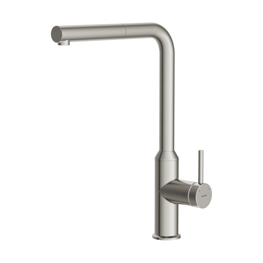 Смеситель для кухни FLAVIS с выдвижным изливом сатин