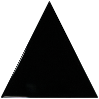 Треугольная плитка Equipe Ceramicas Плитка керамическая настенная 23821 SCALE TRIANGOLO Black 10,8х12,4 см