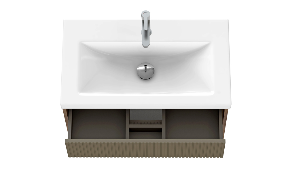 Тумба CLASSIC RIBBLE 80 коричневый (Cersanit)