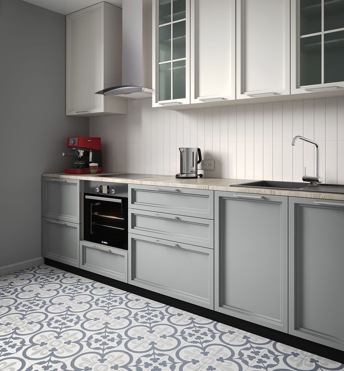 Керамическая плитка, WHITE 7.5x30, Fabia (Smile Tile), матовая испанская плитка метро кабанчик