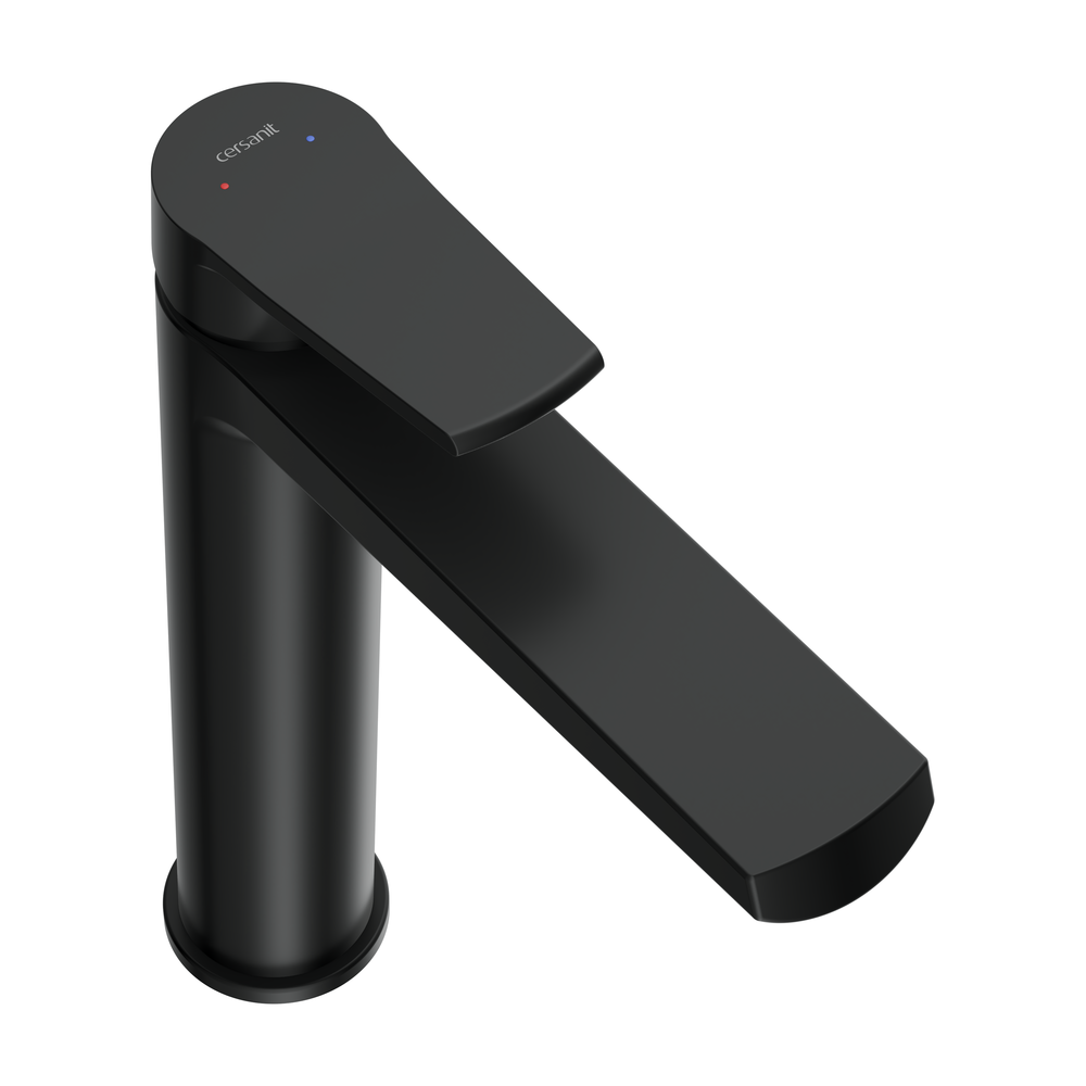 Смеситель для раковины высокий CITY черный